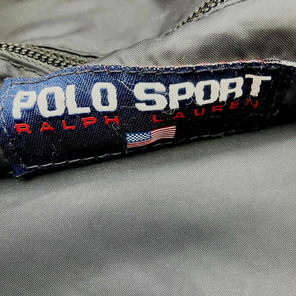 Polo Sport Ralph Lauren Black Backpack School Rare Style 13